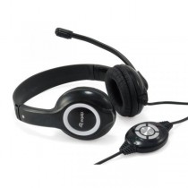 Equip auscultadores com microfone e controlo de som
