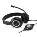 Equip auscultadores com microfone e controlo de som